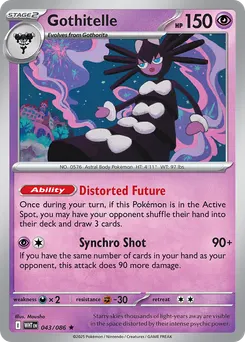 Gothitelle #43, Master Ball Reverse Holo