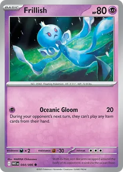 Frillish #44, Master Reverse Holo