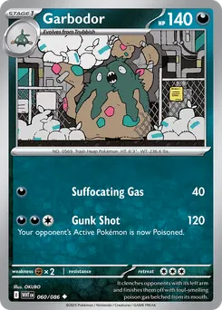 Garbodor #60, Master Ball Reverse Holo