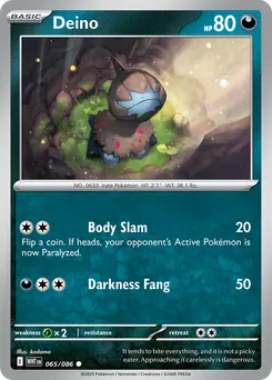 Deino #65, Master Ball Reverse Holo