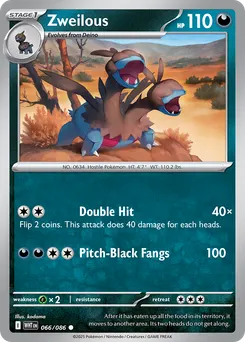 Zweilous #66, Master Ball Reverse Holo