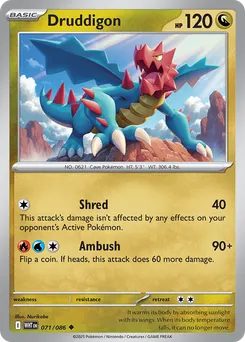 Druddigon #71, Master Ball Reverse Holo
