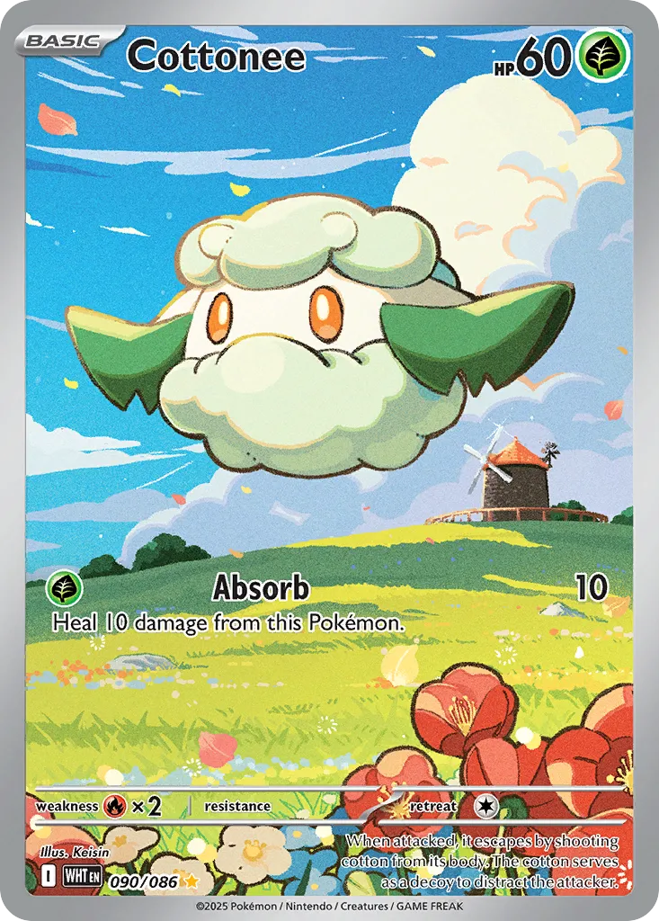Cottonee #90, White Flare