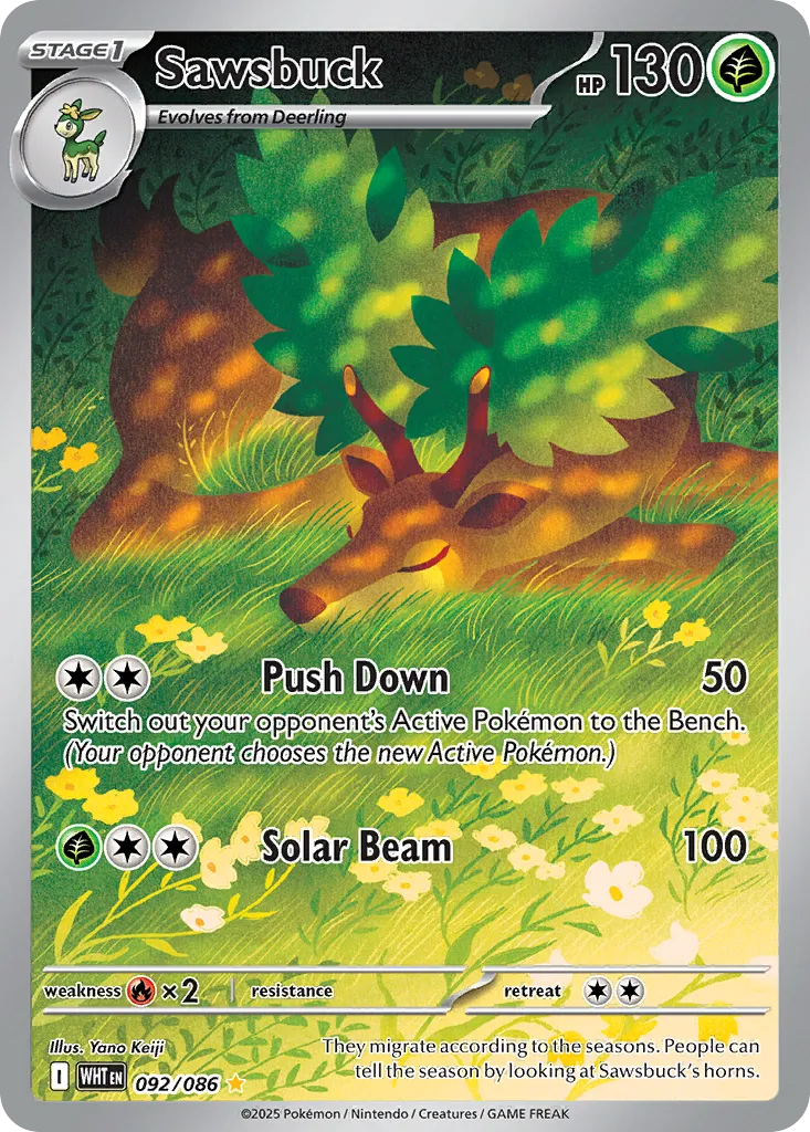 Sawsbuck #92, White Flare
