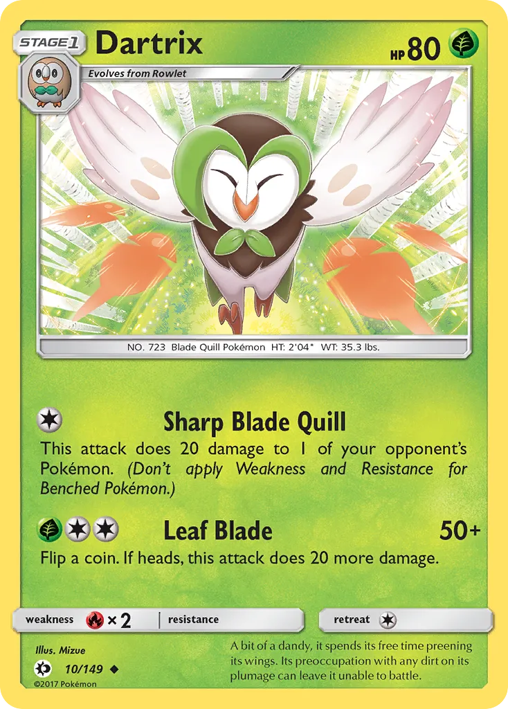 Dartrix #10, Sun & Moon Reverse Foil