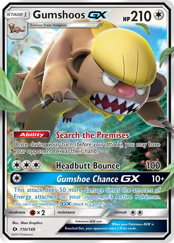 Gumshoos-GX #110, Sun & Moon