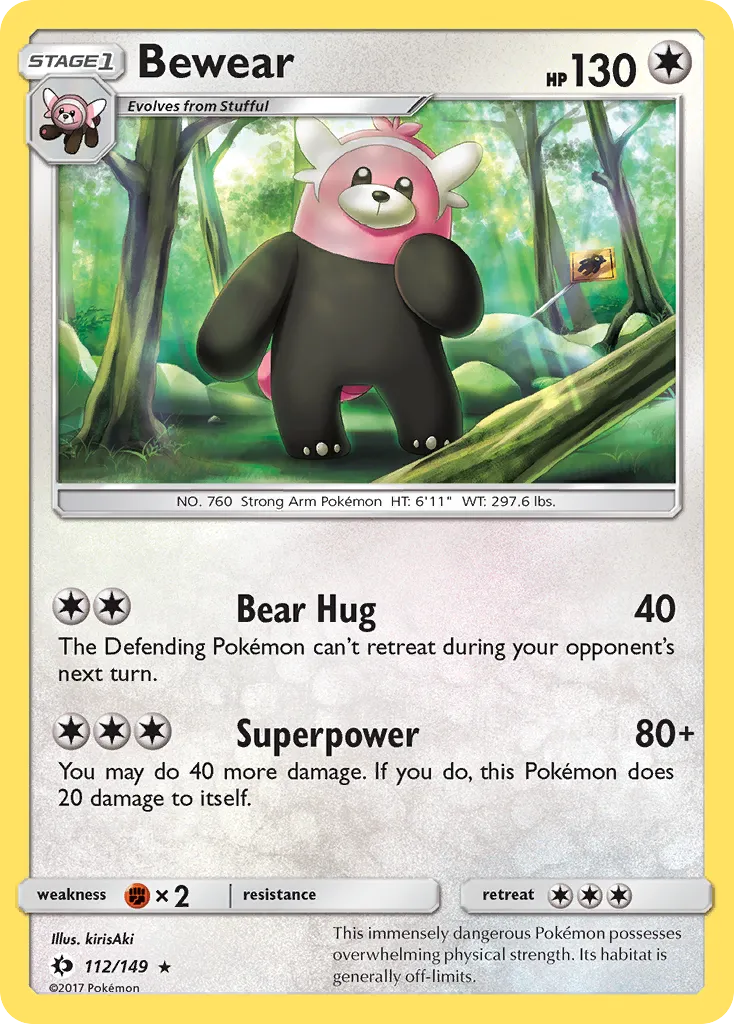 Bewear #112, Sun & Moon Reverse Foil