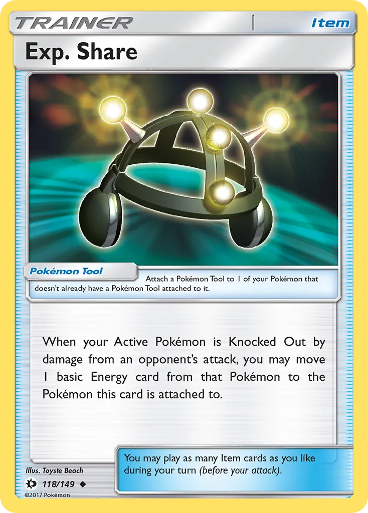 Exp. Share #118, Sun & Moon Reverse Foil