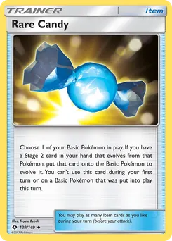 Rare Candy #129, Sun & Moon
