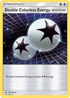 Double Colorless Energy #136, Sun & Moon