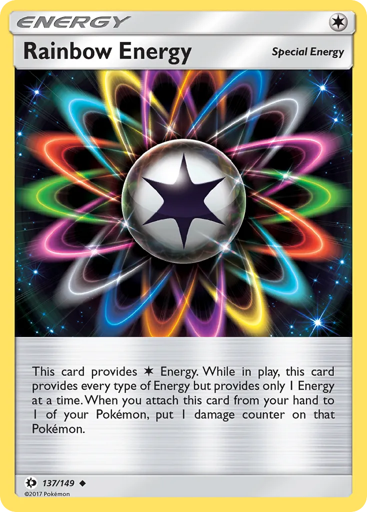 Rainbow Energy #137, Sun & Moon Reverse Foil