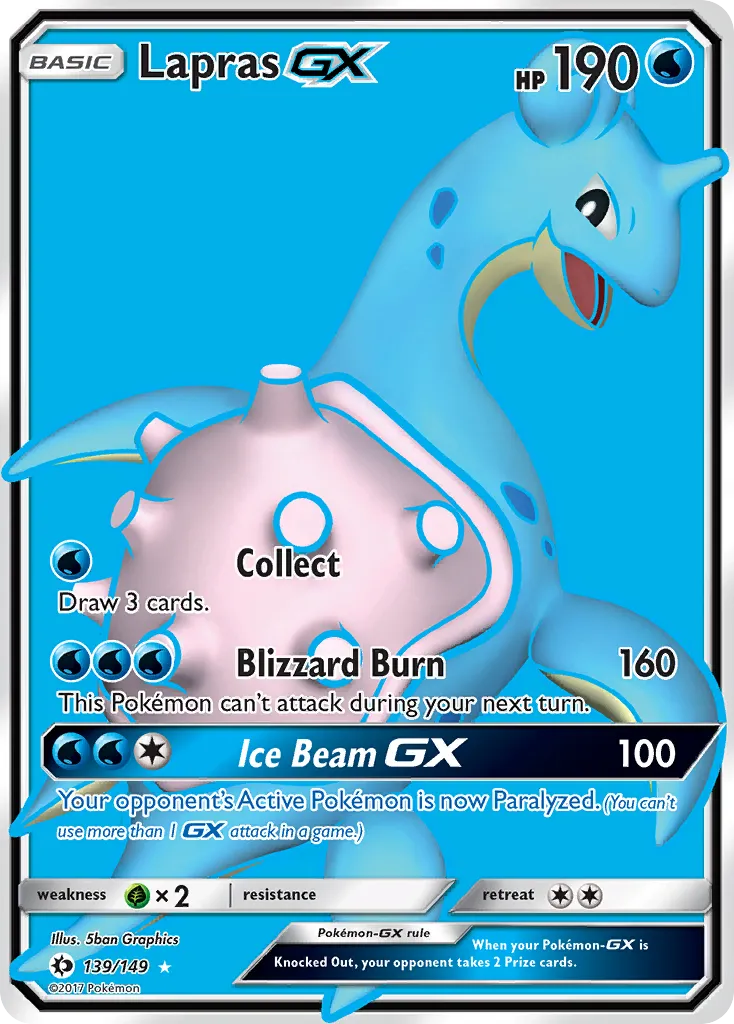 Lapras-GX #139, Sun & Moon