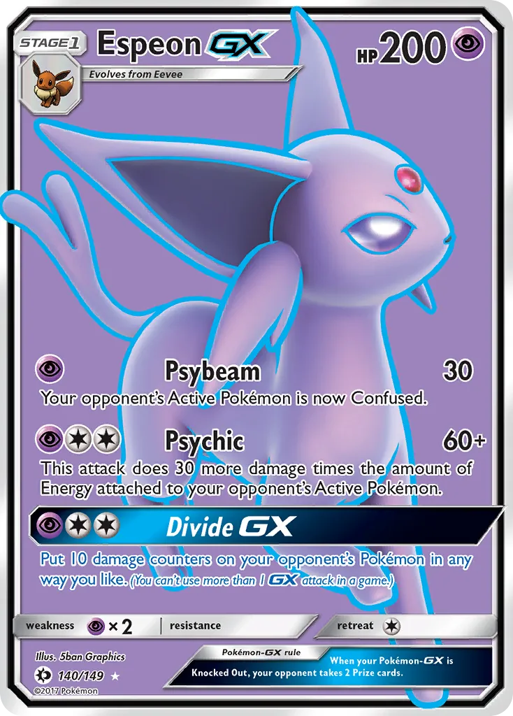 Espeon-GX #140, Sun & Moon