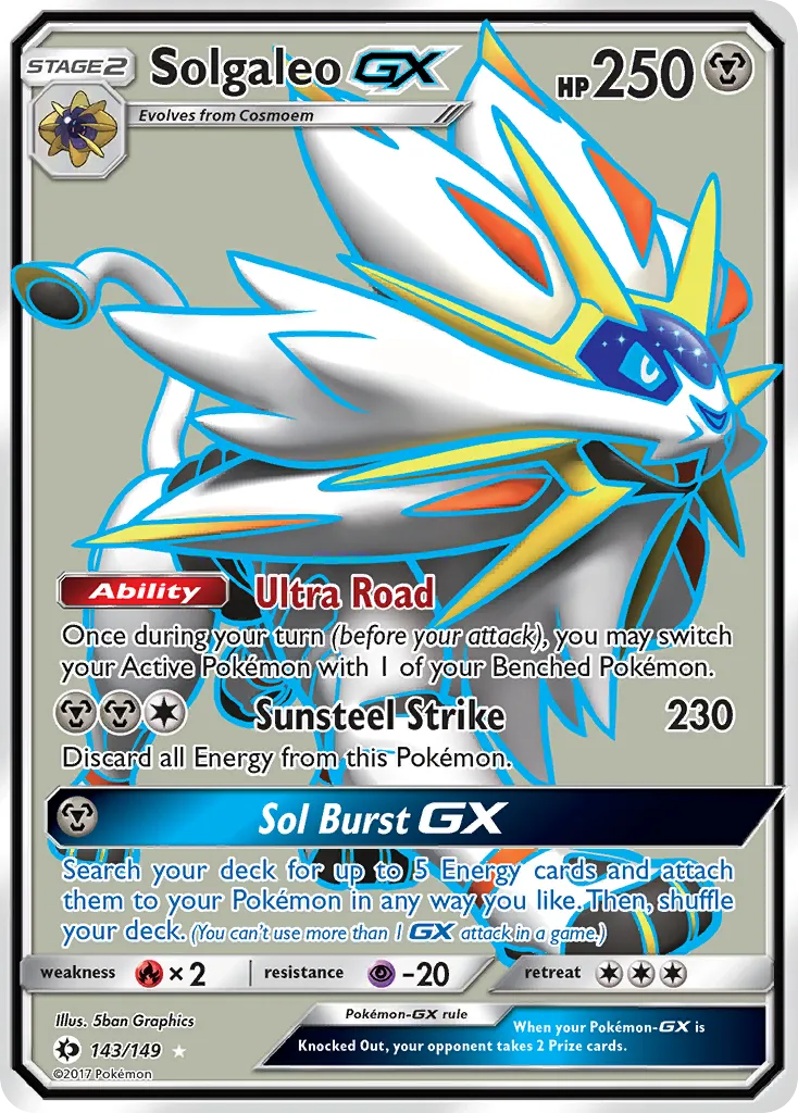 Solgaleo-GX #143, Sun & Moon