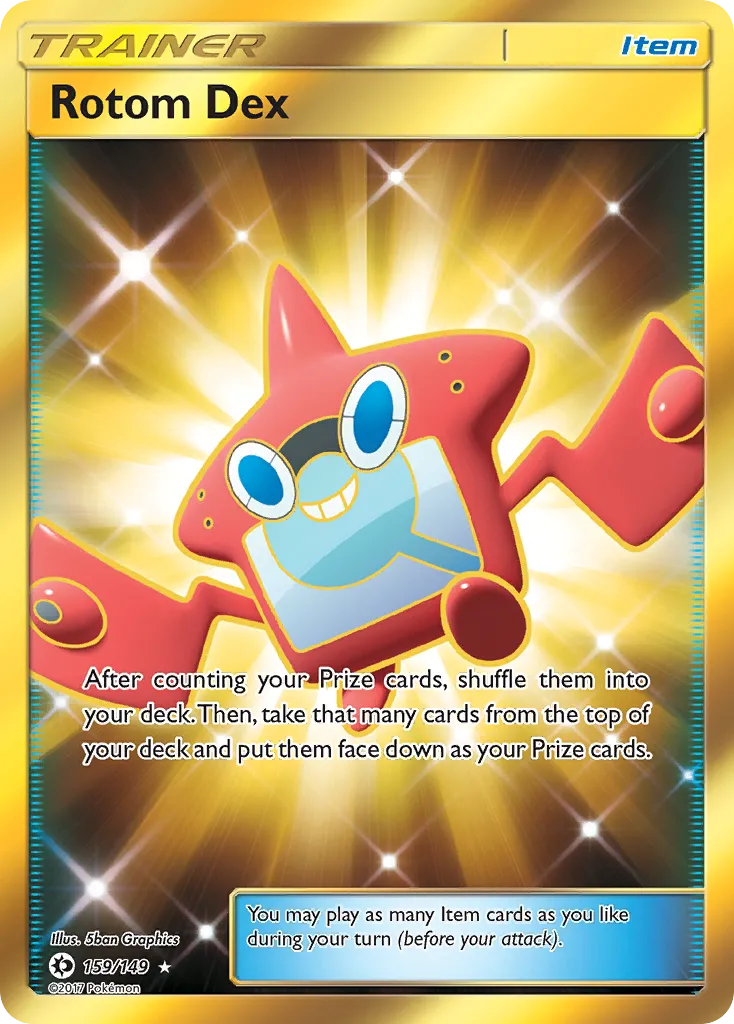 Rotom Dex #159, Sun & Moon Secret
