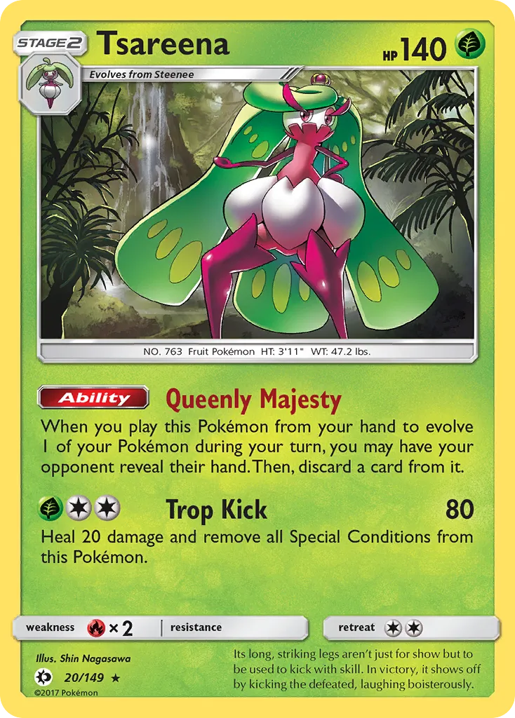 Tsareena #20, Sun & Moon