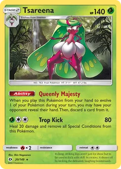 Tsareena #20, 4th Place Pokemon League Challenge