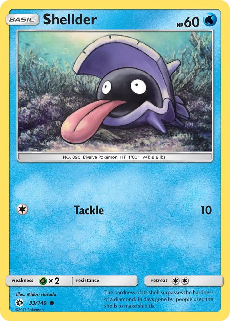 Shellder #33, Sun & Moon