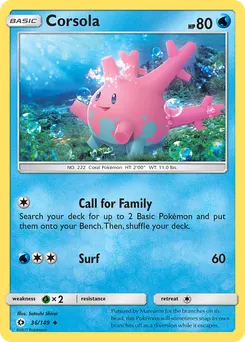 Corsola #36, Reverse Foil
