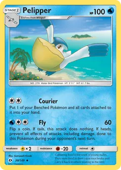 Pelipper #38, Reverse Foil