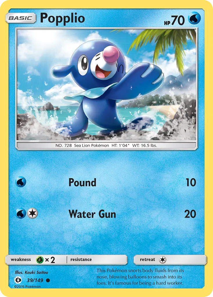 Popplio #39, Sun & Moon