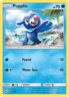 Popplio #39, Reverse Foil