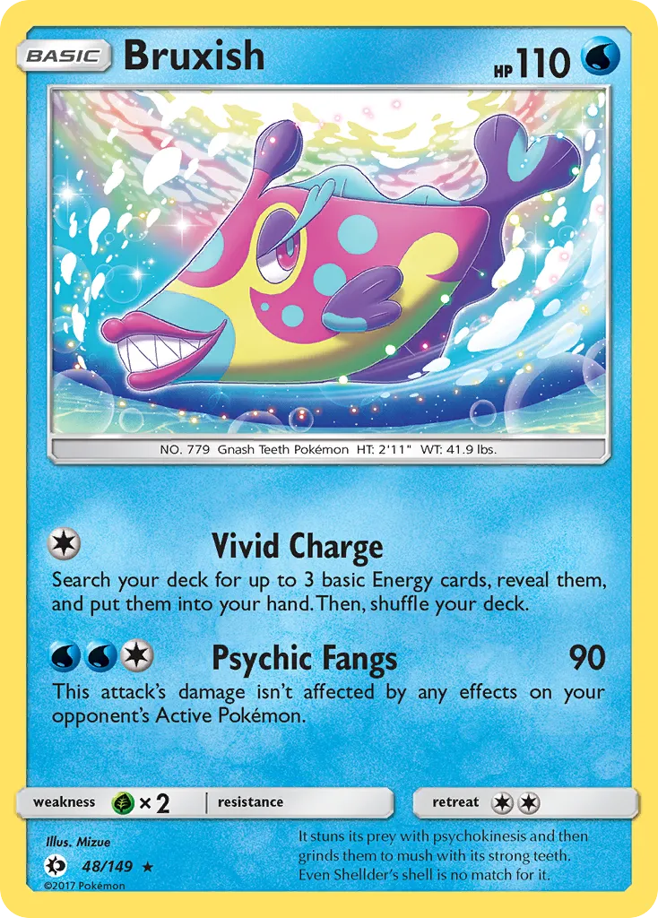 Bruxish #48, Sun & Moon Reverse Foil
