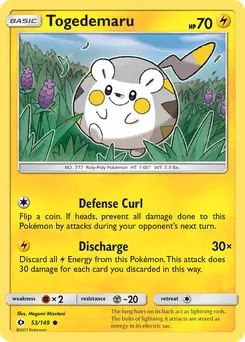 Togedemaru #53, Reverse Foil
