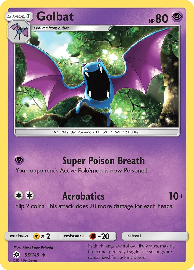 Golbat #55, Sun & Moon