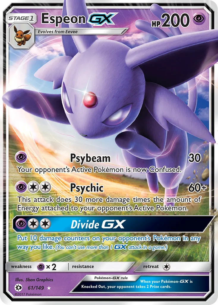 Espeon-GX #61, Sun & Moon