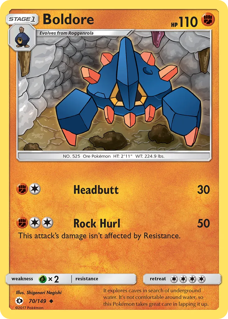Boldore #70, Sun & Moon Reverse Foil