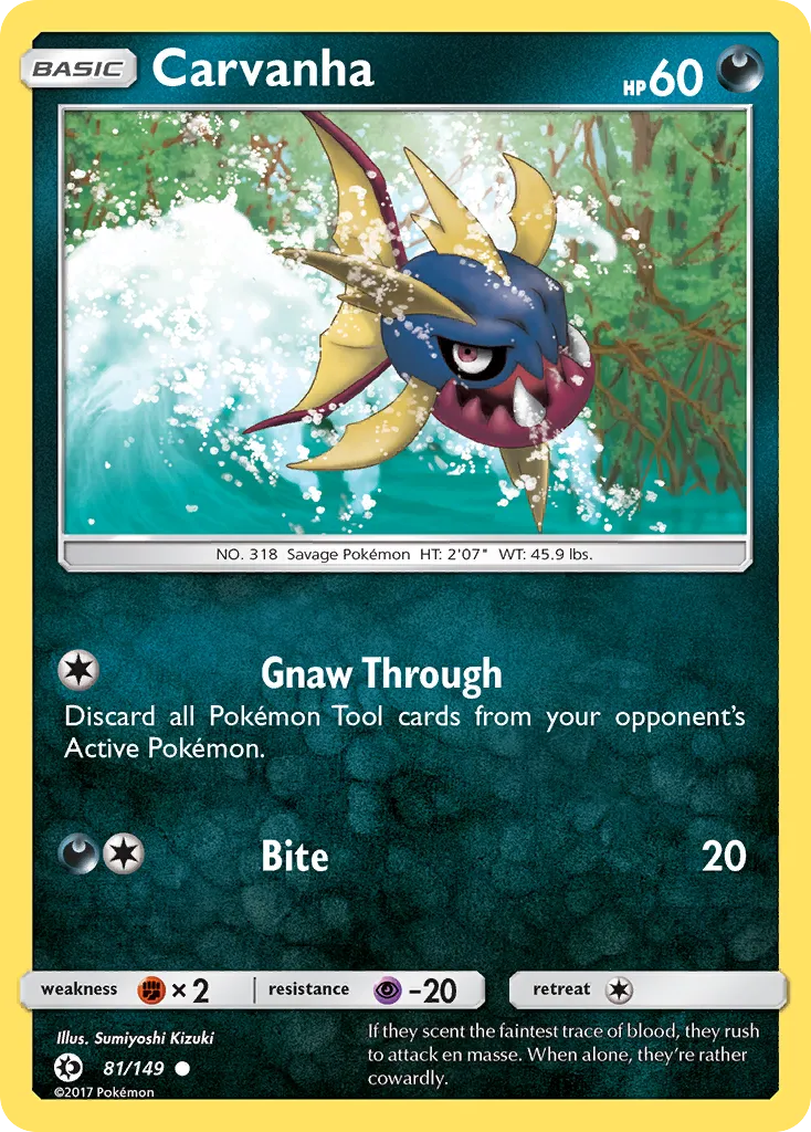 Carvanha #81, Sun & Moon Reverse Foil