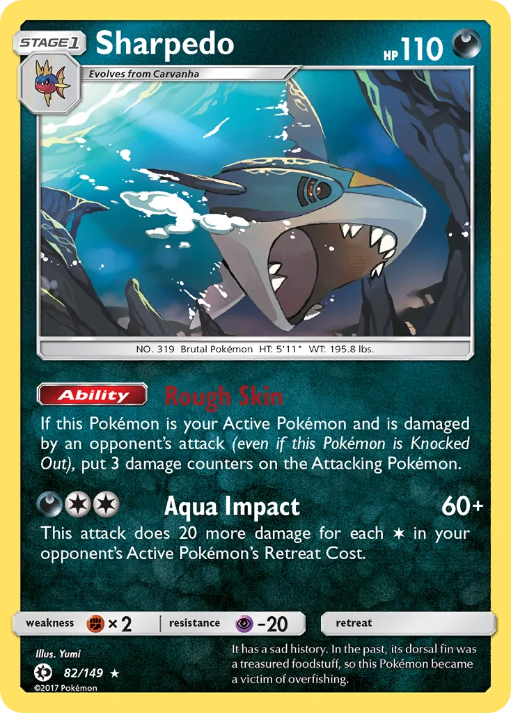 Sharpedo #82, Sun & Moon
