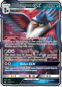 Honchkrow-GX #109, Standard