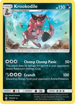 Krookodile #116, Reverse Foil
