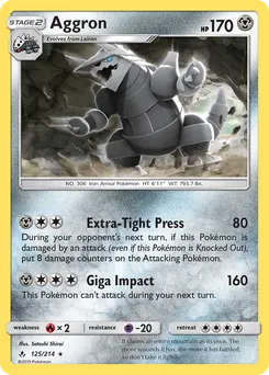 Aggron #125, Reverse Foil