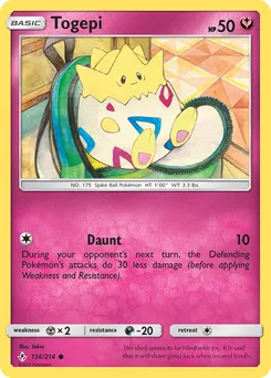 Togepi #136, Reverse Foil