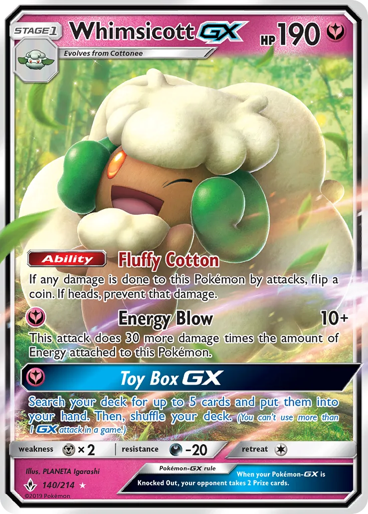 Whimsicott-GX #140, Unbroken Bonds