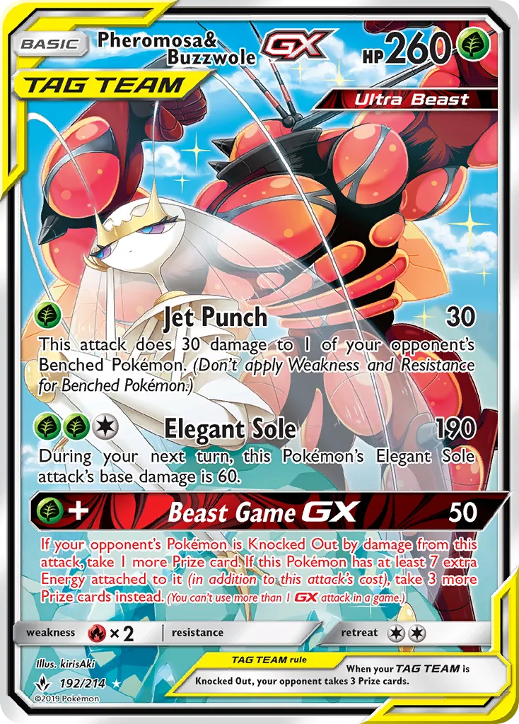 Pheromosa & Buzzwole-GX #192, Unbroken Bonds