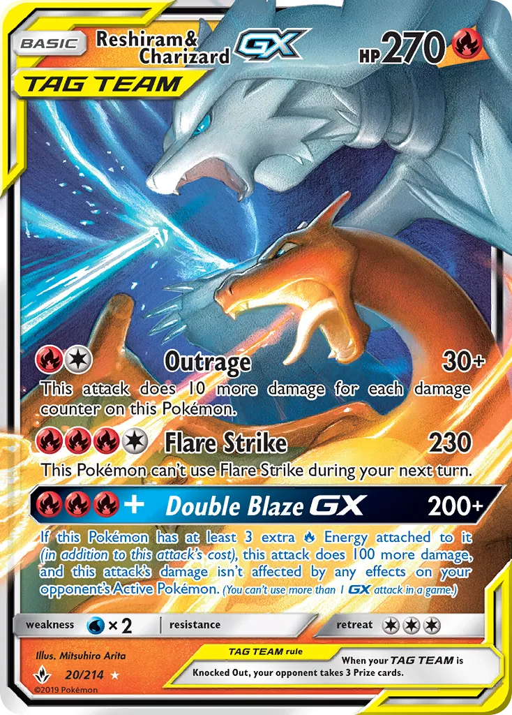 Reshiram & Charizard-GX #20, Unbroken Bonds