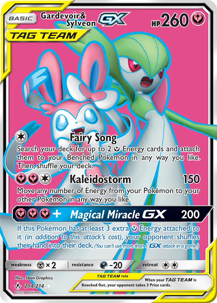 Gardevoir & Sylveon-GX #204, Unbroken Bonds