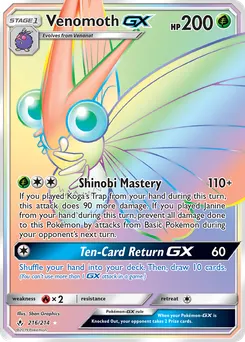 Venomoth-GX #216, Secret