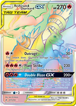 Reshiram & Charizard-GX #217, Secret