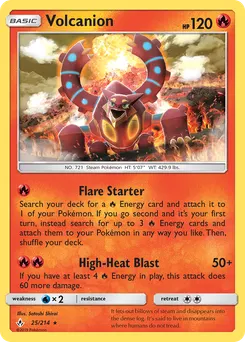 Volcanion #25, Standard