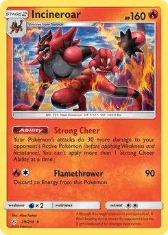 Incineroar #29, Reverse Foil