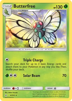 Butterfree #4, Reverse Foil