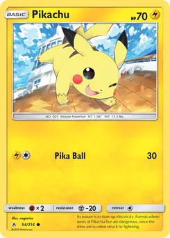 Pikachu #54, Reverse Foil