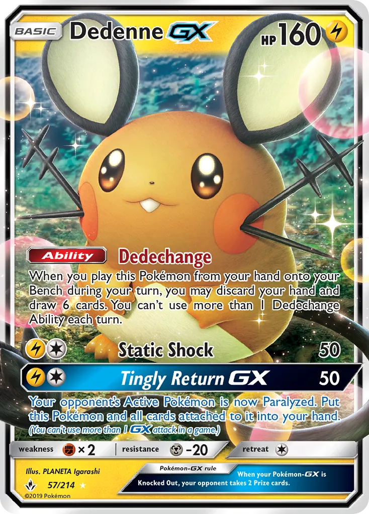 Dedenne-GX #57, Unbroken Bonds