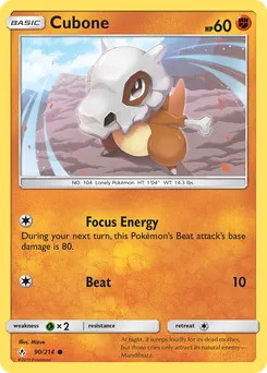 Cubone #90, Reverse Foil