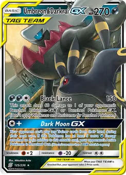Umbreon & Darkrai-GX #125, Standard